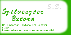 szilveszter butora business card